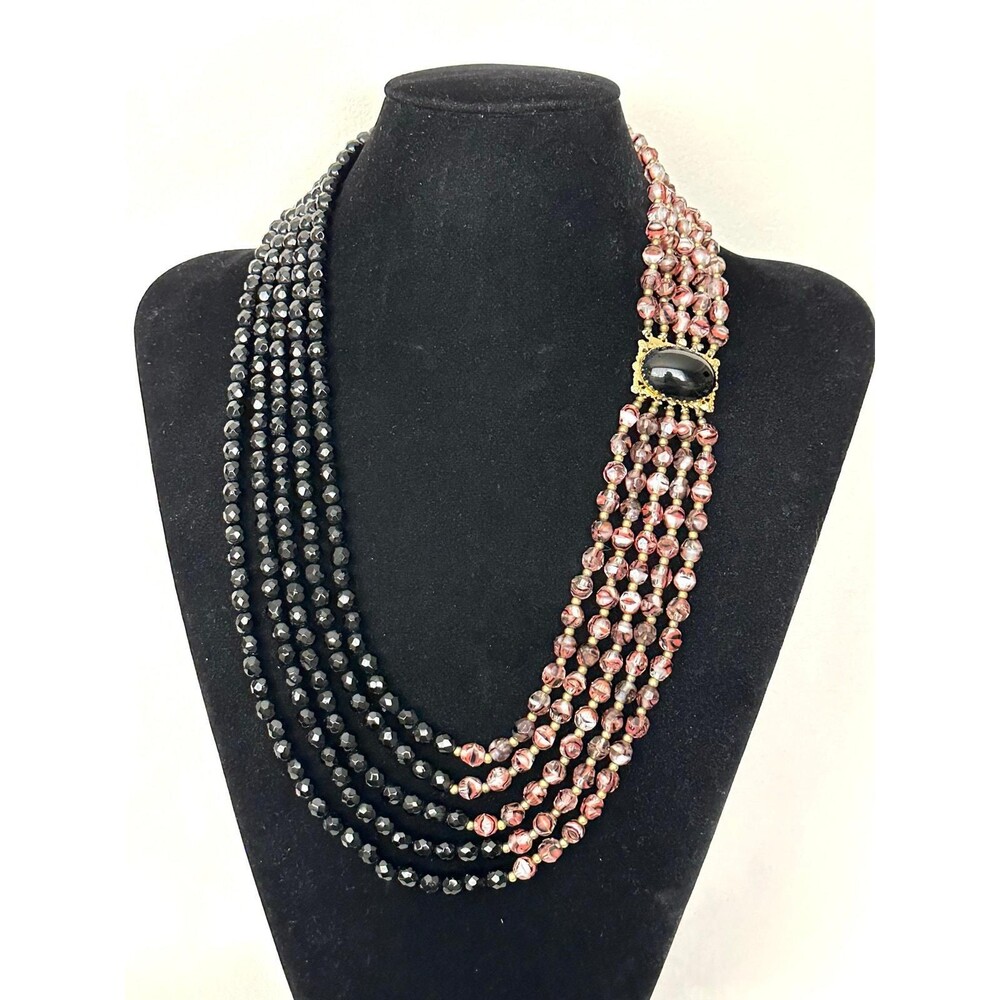 Original by Robert vintage Multistrand statement Necklace Runway Jewelry 1960